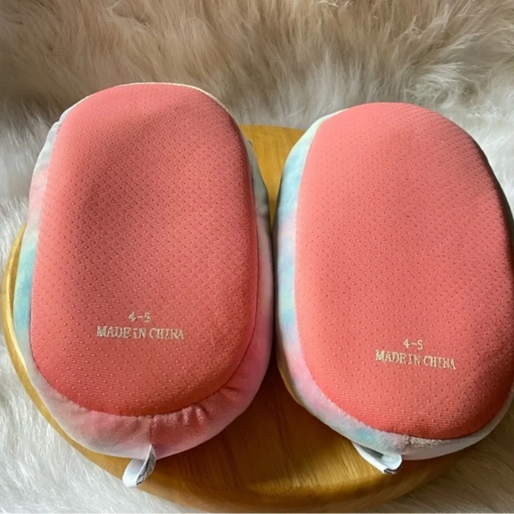 Squish mallows Slipper‎ Girls Size 4-5 Slip On Pink-Blue